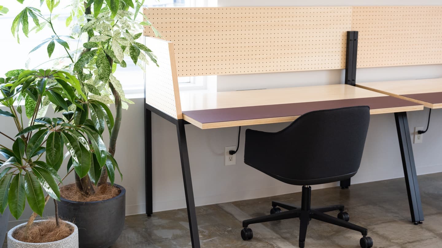 固定デスクの写真