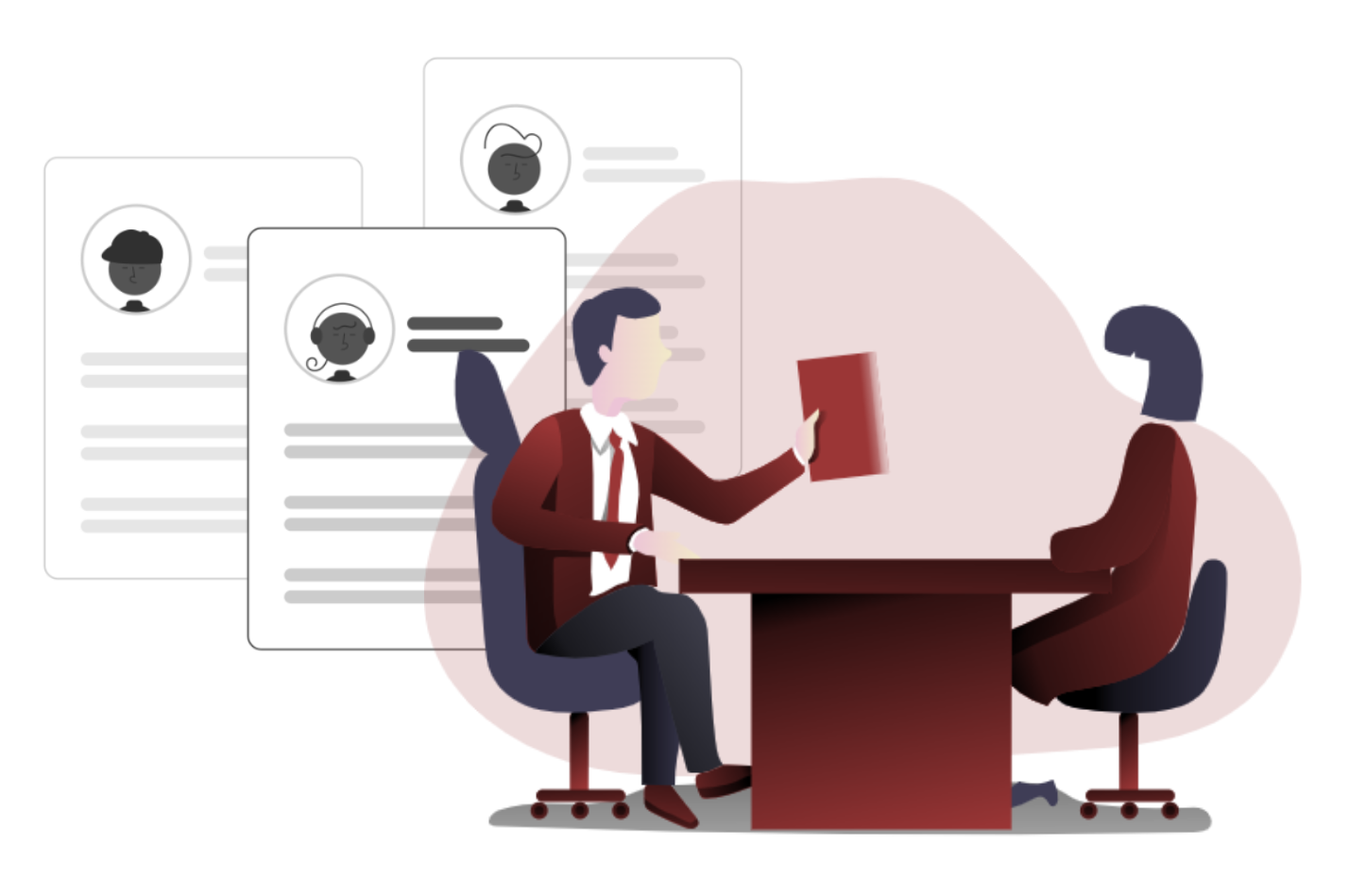 採用拠点のイラスト